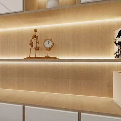کابینت نمایش موهای حسگر حرکت با چراغ LED