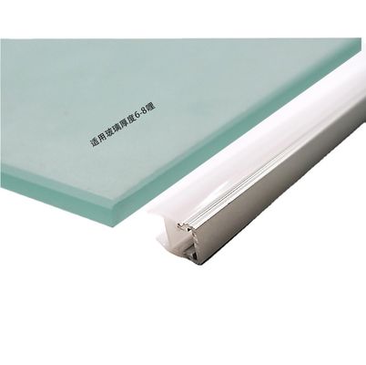 LED مدرن آلومینیوم واحد شیشه ای روشنایی قفسه با نور طبیعی سفید گرم