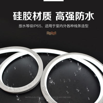 1000lm DC 12V IP55 سیلیکون LED Strip Light برای دکوراسیون در فضای باز / داخلی