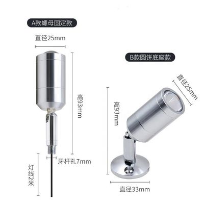 3W LED Mini Spot Light با بدن لامپ آلومینیومی