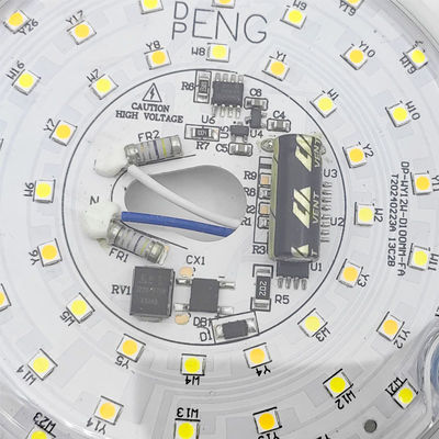 Dia100mm Round Pcb Board 12w 15w AC 110V 120V 230V 3.93' Retrofit Light Kit For Ceiling Flush Light Fan Ceiling Light Panel Replacement PCB 18W 3000K 6000K 1800LM 120V CRI90 Dimmable