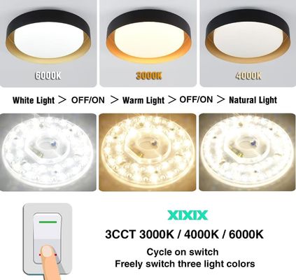 Dia125mm Round Pcb Board 4.9' 'LED Retrofit Light Kit 22W رنگ 3CCT 3000K/4500K/6000K CRI90 برای لوله های سقف لوله های سقف LED Retrofit Kit120V 2200LM
