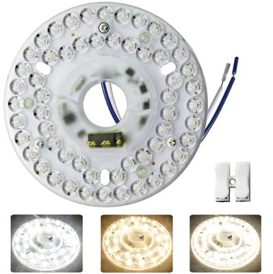 Dia125mm Round Pcb Board 4.9'' LED Retrofit Light Kit 22W رنگ 3000K/4500K/6000K CRI90 برای پنل تعویض لامپ فن سقف PCB،کیت تعویض لامپ سقف LED،120V 2200LM،