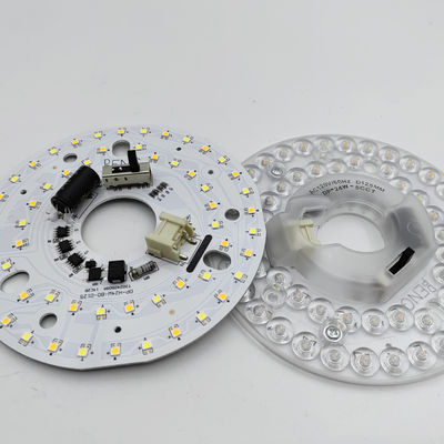 Dia125mm 4.9inch 24W چراغ فن سقف LED Kit Retrofit Kit کیت تعویض چراغ سقف 5CCT 3000K 3500K 4000K 5000K 6000K تنظیم پذیر 12W 18W 24W سوئیچ ، 2800LM 120V ETL 2 4 وات