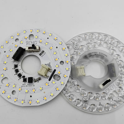 Dia125mm 4.9inch 24W چراغ فن سقف LED Kit Retrofit Kit کیت تعویض چراغ سقف 5CCT 3000K 3500K 4000K 5000K 6000K تنظیم پذیر 12W 18W 24W سوئیچ ، 2800LM 120V ETL 2 4 وات