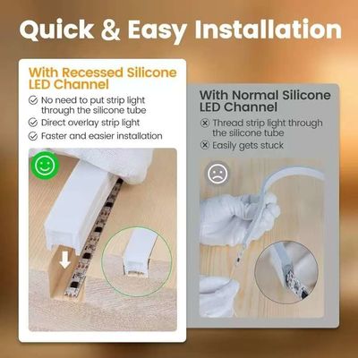 DIY تزئینات لوله های نون نوار RGB نور سفارشی 12v 24v SFنور نوار انعطاف پذیر برای تزئینات تعطیلات سیلیکون IP67 ضد آب در فضای باز نور نئون