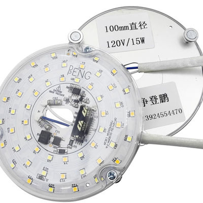 15W 100MM موتور نور LED برای اتاق غذاخوری 120V پانل فن سقف کیت بازسازی با ماژول های DOB LED جایگزین چراغ فن سقف