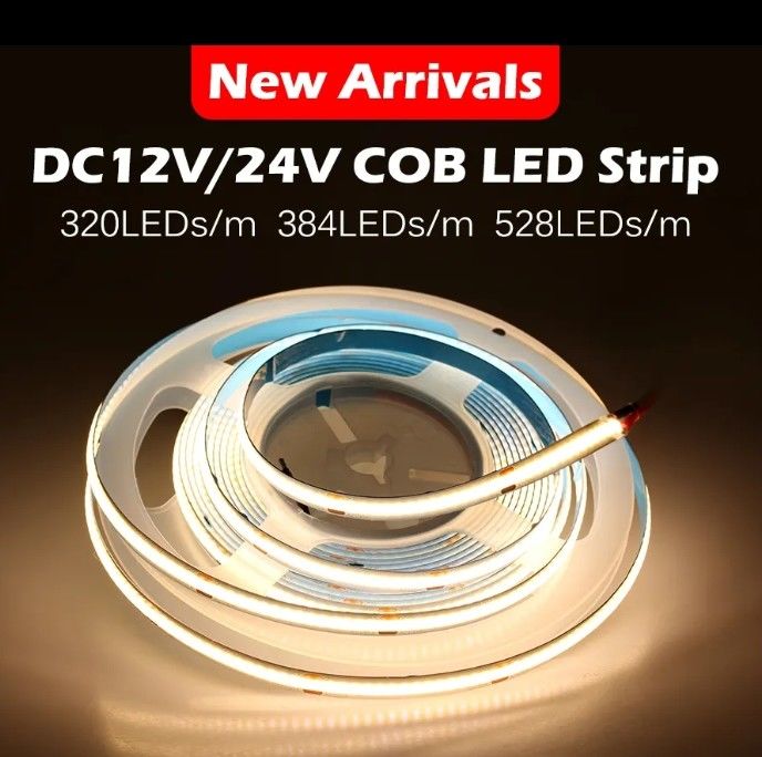 COB استریپ لایت خودرو LED استریپ لایت 320led 384led 480led 528led 768leds RGB COB LED استریپ لایت برای پروفایل آلومینیوم