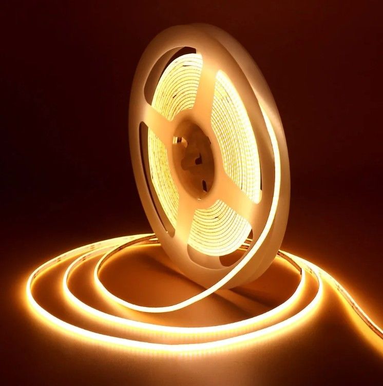 COB Strip Light 320leds 512leds 384leds 480leds Rgb Light Bar 12V 24V ضد آب نوار نور انعطاف پذیر