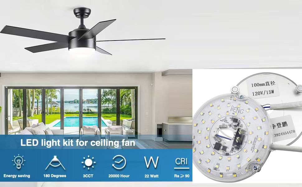 Dia100mm Round Pcb Board 12w 15w AC 110V 120V 230V 3.93' Retrofit Light Kit For Ceiling Flush Light Fan Ceiling Light Panel Replacement PCB 15W 90 Dimmable
