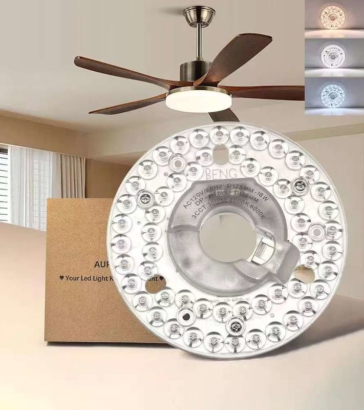4.92 ️ Universal Ceiling Fan Led Light Replacement for Ceiling Fan Flush Mount Ceiling Light, 18W 3CCT 3000K 4000K 6000K 1500LM CRI90 راه حل مقرون به صرفه برای شکارچیان بادی هامپتون بی هاربر